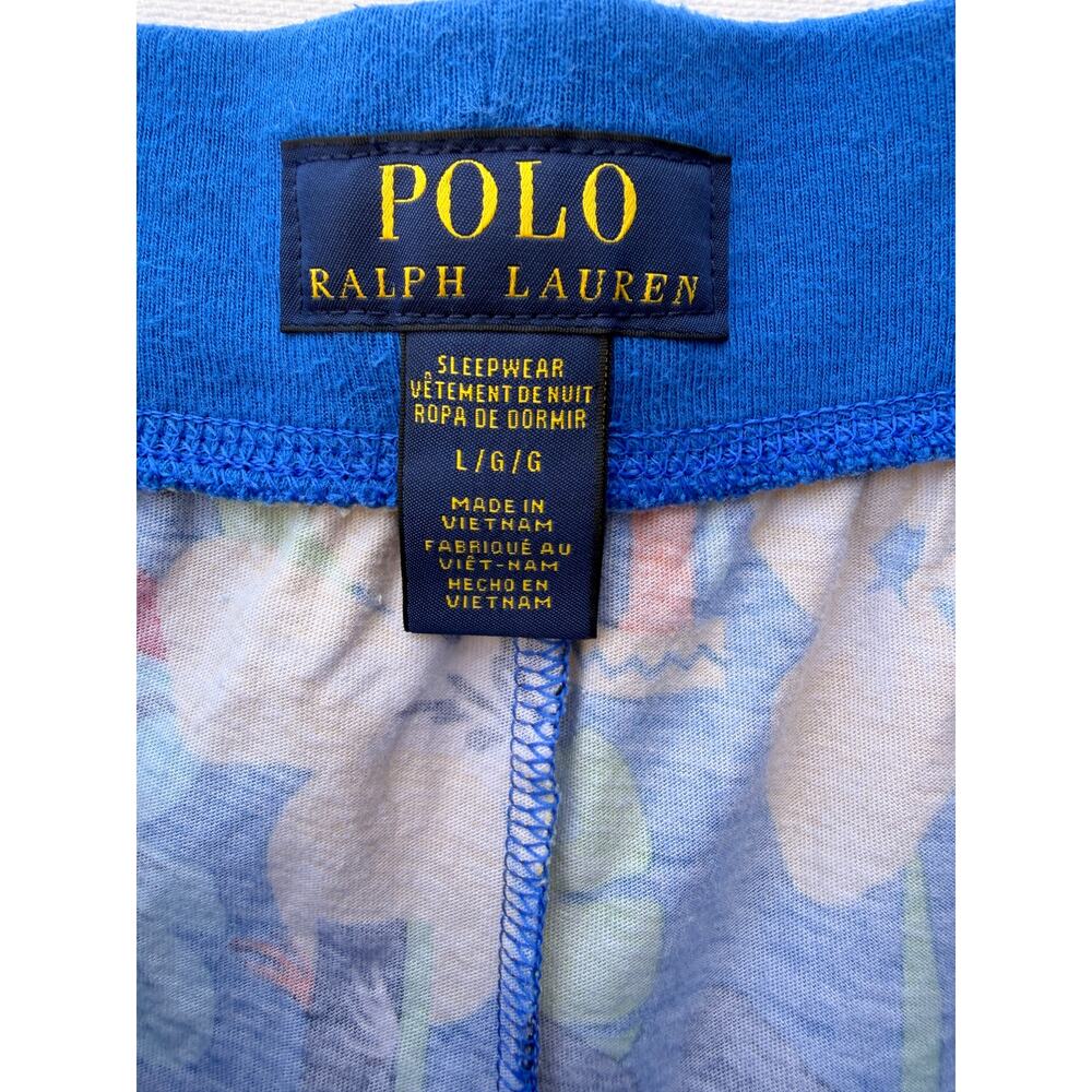Polo Ralph Lauren Blue Sleepwear & Robes Floral Lounge Pants Large - Picture 4 of 4